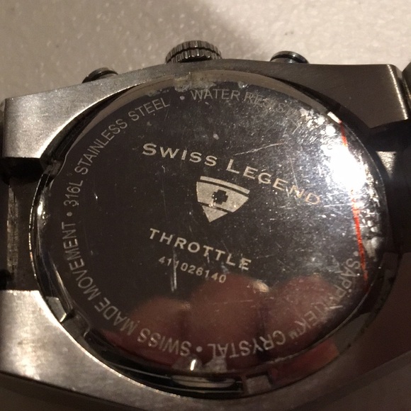 Swiss Legend Throttle Watch model 41026140
Swiss made movement, water resistant. - Picture 5 of 10